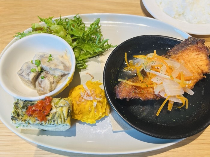 レッスン前にランチを食べる
