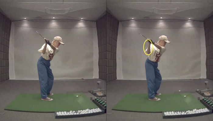 スイングのビフォーアフター比較