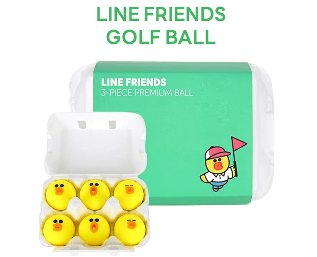 LINE FRIENDS（ラインフレンズ）サリーゴルフボール6個セット