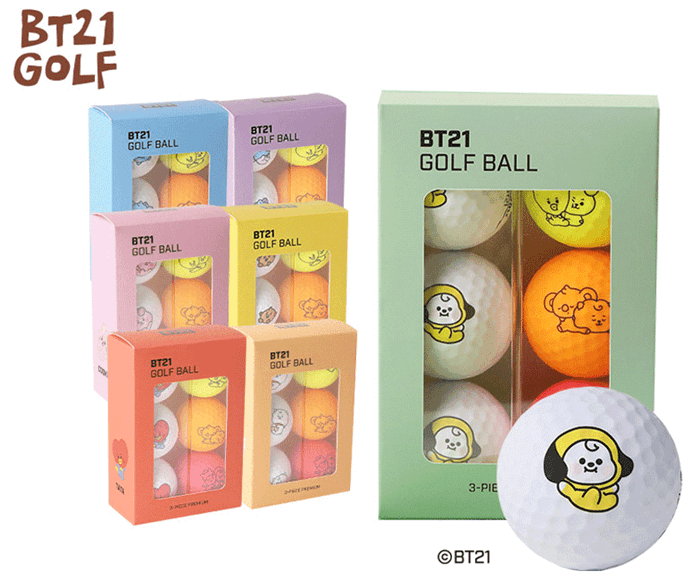 BT21（ビーティーイシビル） BABYゴルフボール6球セット