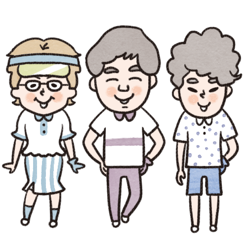 ゴルフ女子部のキャラクターイラスト